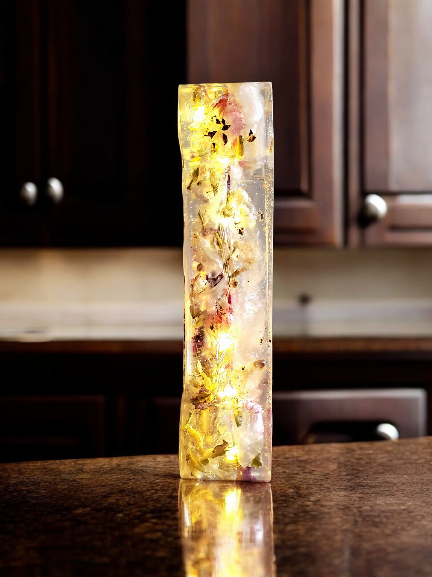 Custom LED Resin Letter | Real Dried Flowers | Personalized Gift for Her | Baby Initial | Floral Keepsake | Memorial Letters | Holiday Decor