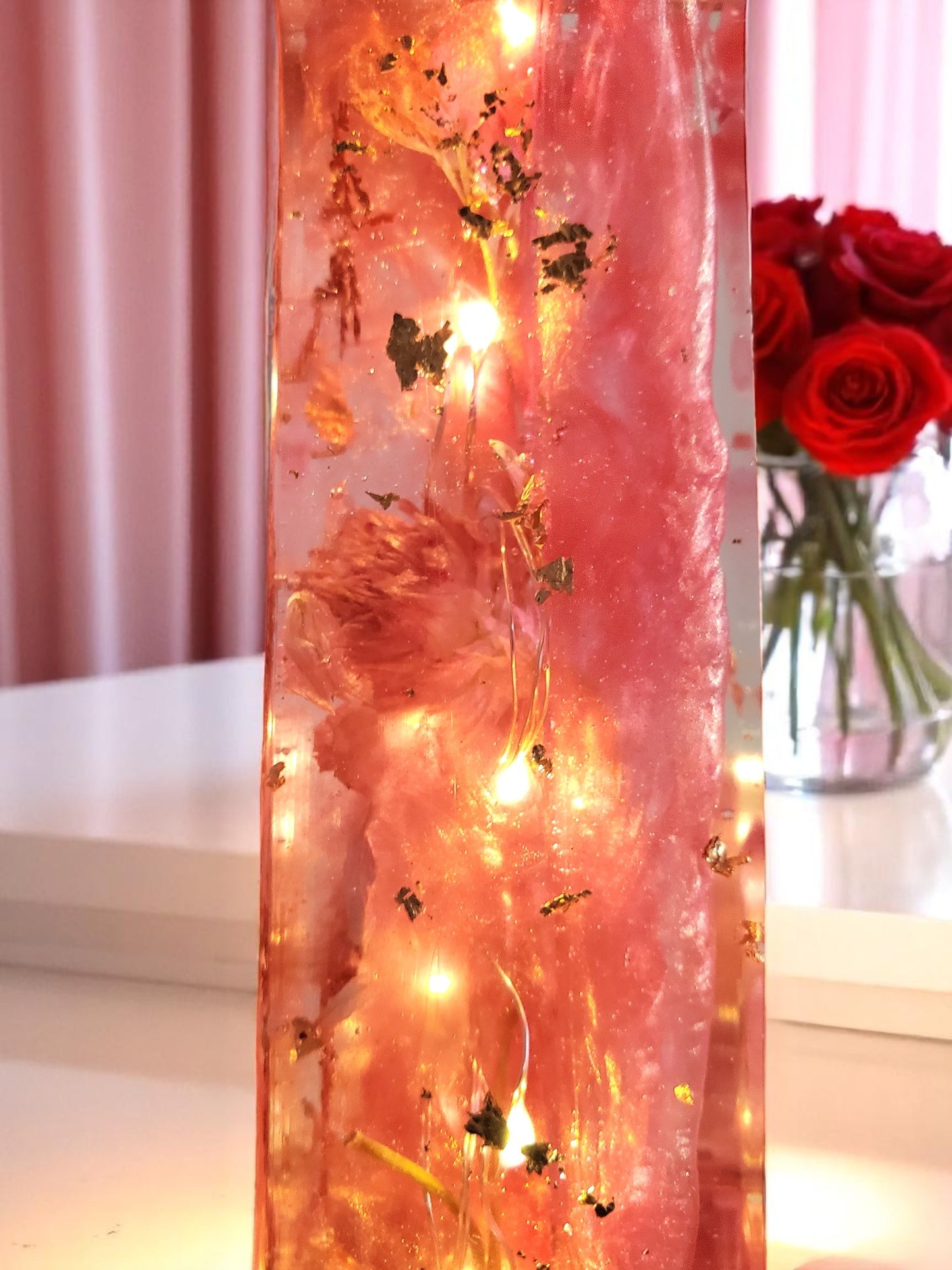 Custom LED Resin Letter, Birthday Gift | Real Dried Flowers | Personalized Decor| Gift for Her, Baby Nursery Decor | Memorial | Made For You