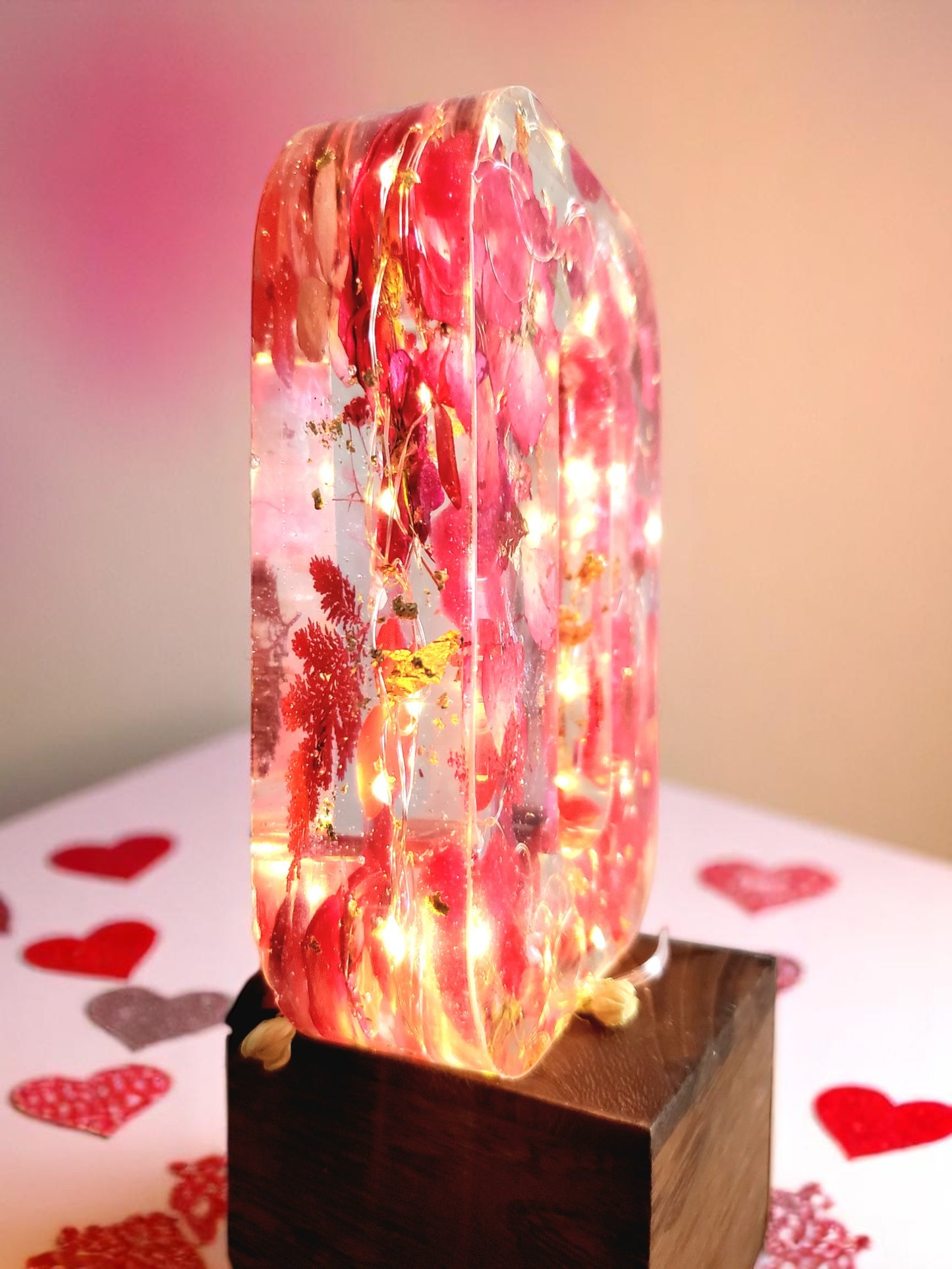 Custom LED Resin Letter | Real Dried Flowers | Personalized Floral Keepsake | Gift for Her | Baby Name Deco | Birth Flower | Made for You