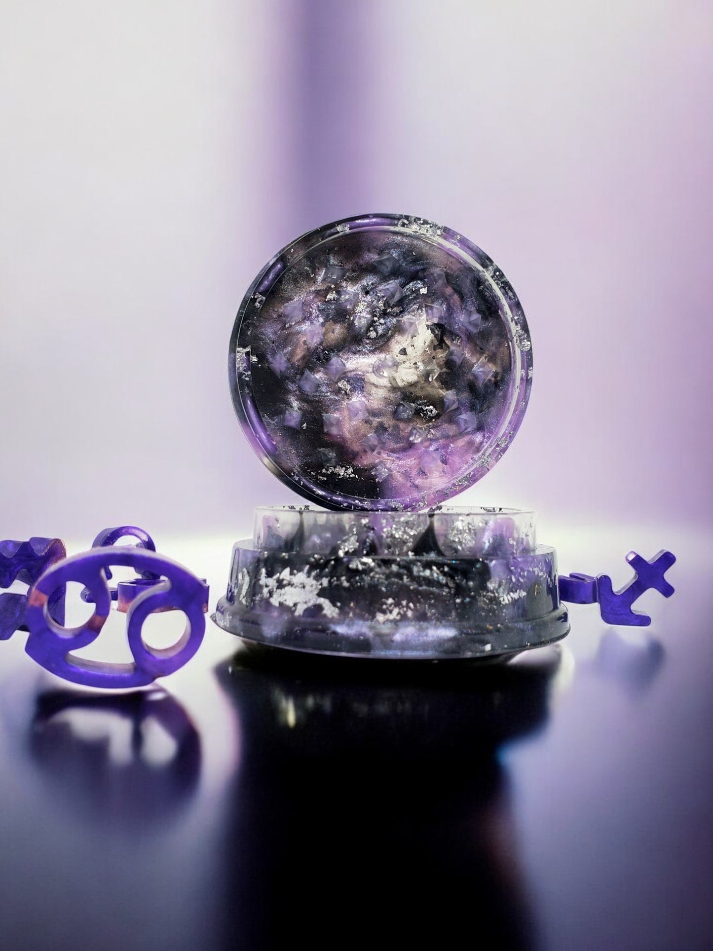 Seasoning Herb Grinder | Epoxy Grinders | Unique Kitchen Tools | Spice Herb Mixer | Two Piece Set | Grind Your Tea for maximum flavor