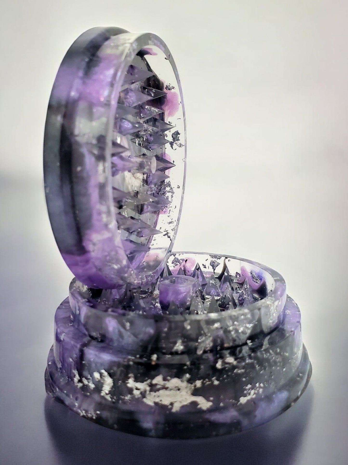 Seasoning Herb Grinder | Epoxy Grinders | Unique Kitchen Tools | Spice Herb Mixer | Two Piece Set | Grind Your Tea for maximum flavor