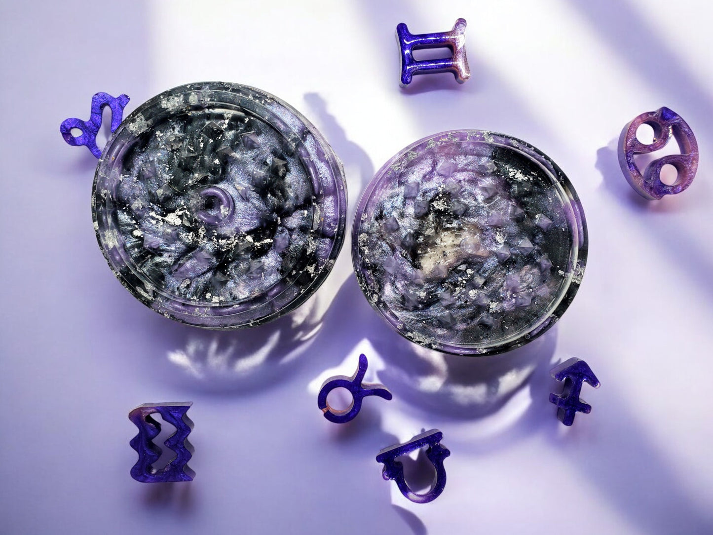 Seasoning Herb Grinder | Epoxy Grinders | Unique Kitchen Tools | Spice Herb Mixer | Two Piece Set | Grind Your Tea for maximum flavor