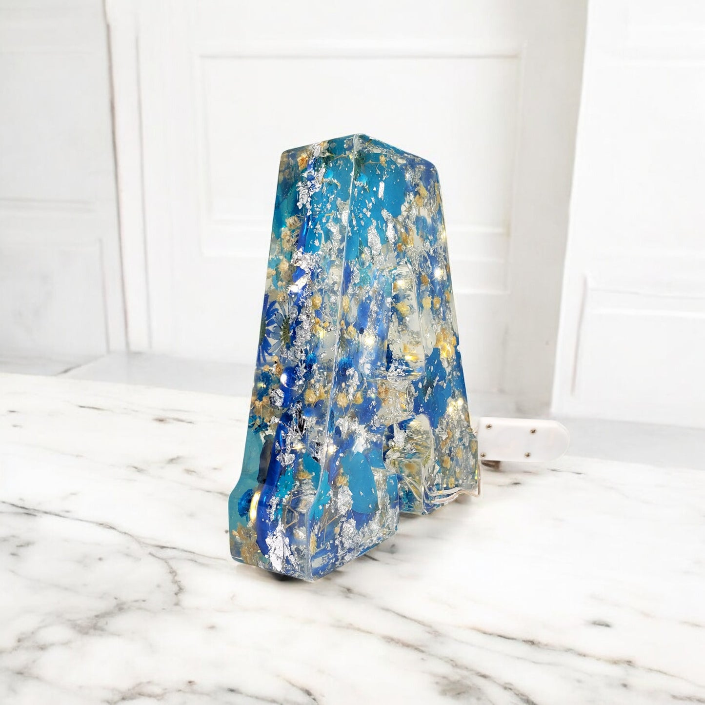 Light up Letters, Custom LED Resin Letter | Real Dried Flowers | Personalized Floral Keepsake | Gift for Her, Baby Name Decor | Made for You