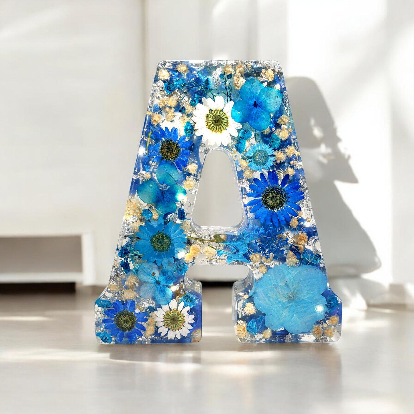 Light up Letters, Custom LED Resin Letter | Real Dried Flowers | Personalized Floral Keepsake | Gift for Her, Baby Name Decor | Made for You