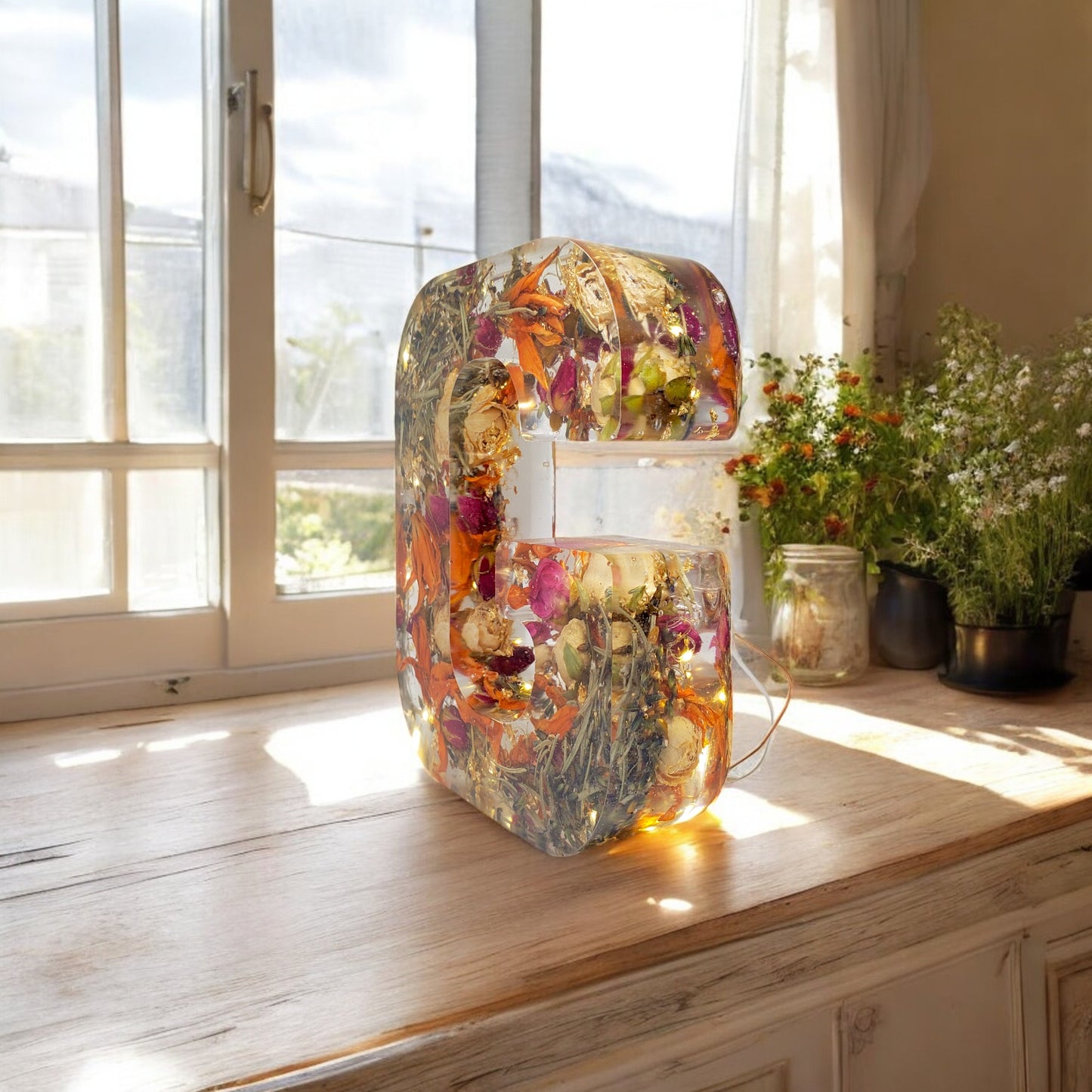 Custom Resin Letters, LED Letter, Dried Flowers, Ideas Bridesmaids Proposal, Light Up Letters, Pressed Flowers, 10 year wedding anniversary