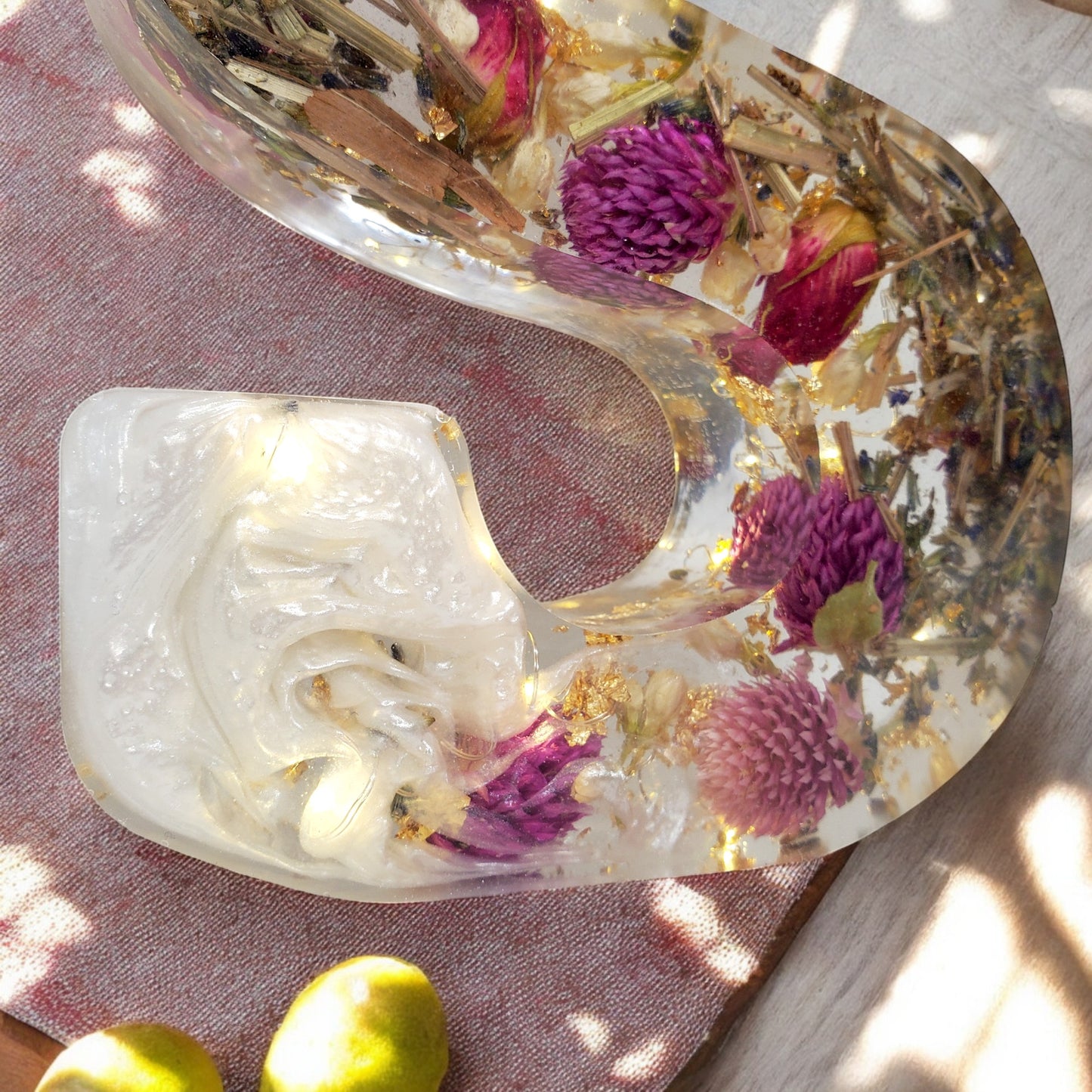 Custom LED Resin Letter | Real Dried Flowers | Personalized Floral Keepsake | Illuminated Letter Decor | Birth Month Flower | Made for You