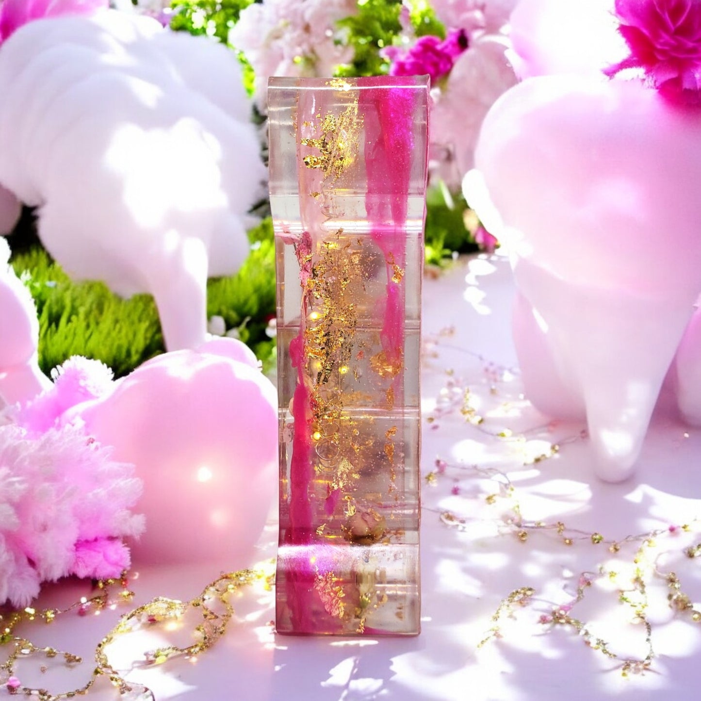 Custom LED Resin Letter | Real Dried Flowers | Personalized Floral Keepsake, Special Gift for bf | Boho Aesthetic