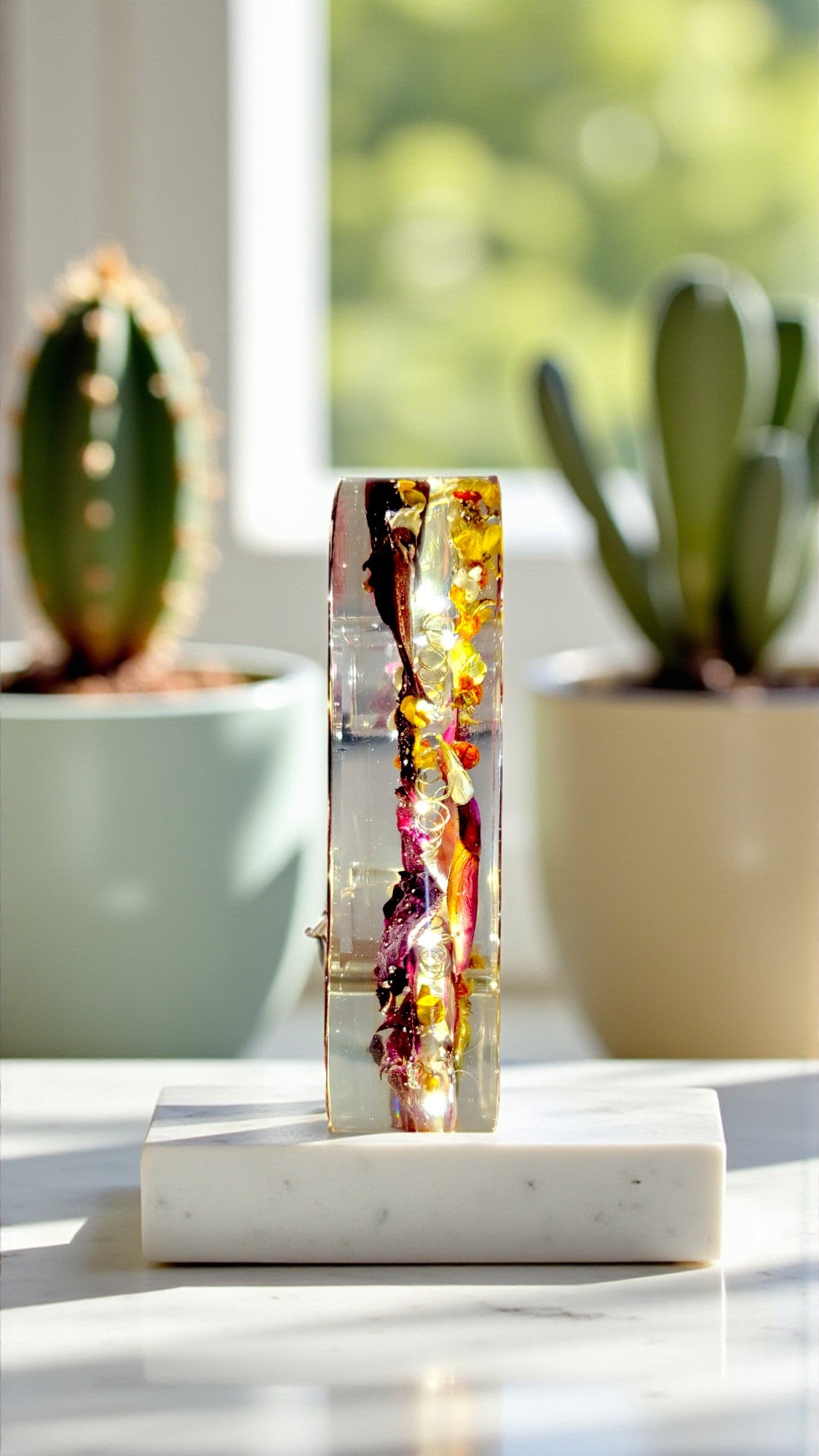 Custom LED Resin Letter with Dried Flowers | Real Dried Flowers | Personalized Floral Keepsake Gift | Holiday Decor | Gift for Home Decor