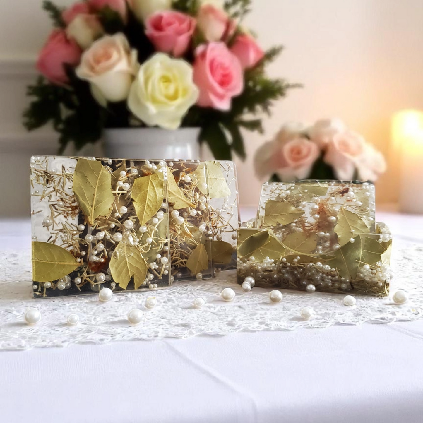 Custom Coasters | Pressed Flower Coaster | Housewarming Gift | Unique home decor | Personalized Gift