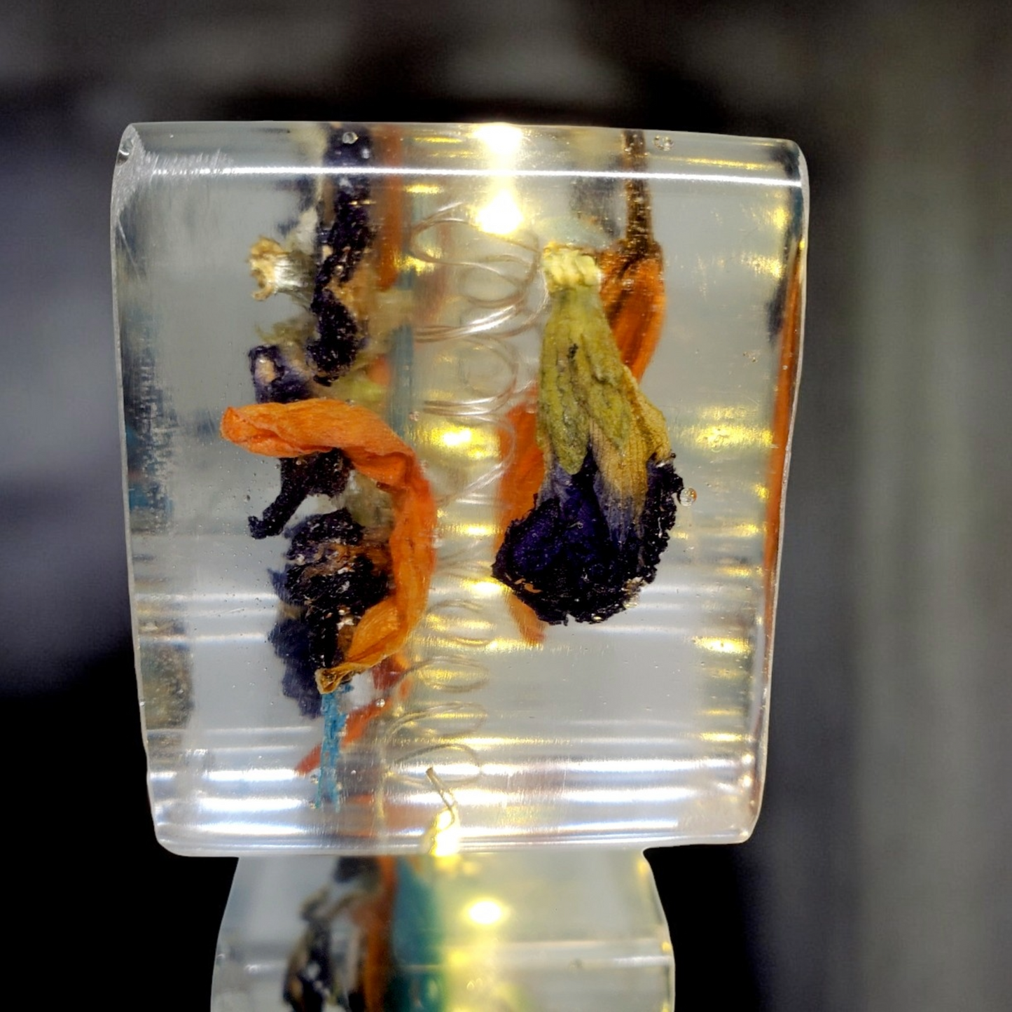 Custom LED Resin Letters | Real Dried Flowers | Personalized Keepsake | Gift for Him, Nursery Decor, Memorial | Pressed Flowers | Preserve