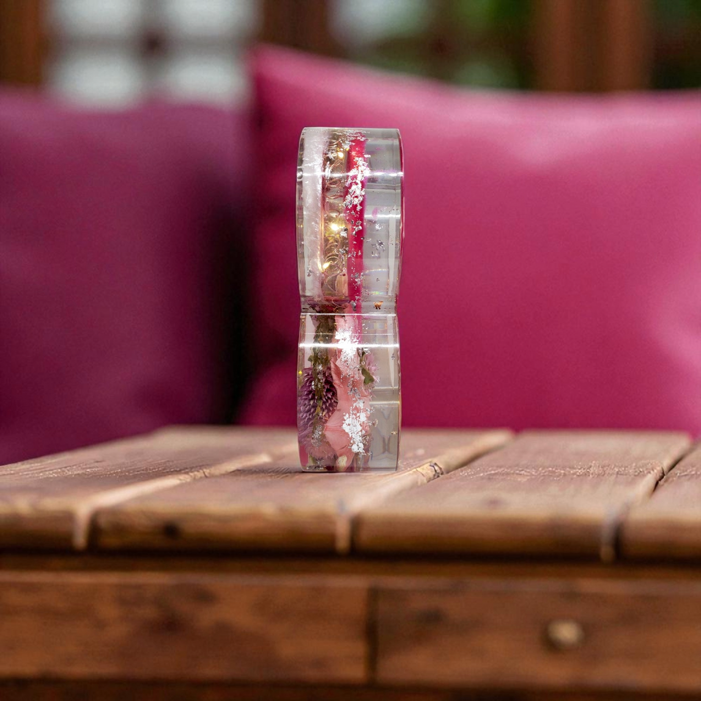 Custom LED Resin Letter | Real Dried Flowers, Personalized Floral Keepsake, Gift for bff, House Warming Decor | Boho Aesthetic, Made for You