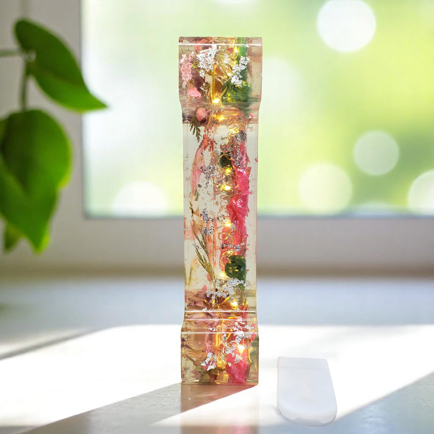 Custom LED Resin Letter to fit YOUR aesthetic | Real Dried Flowers | Personalized Floral Keepsake | Special Gift for bf | Night light | Boho