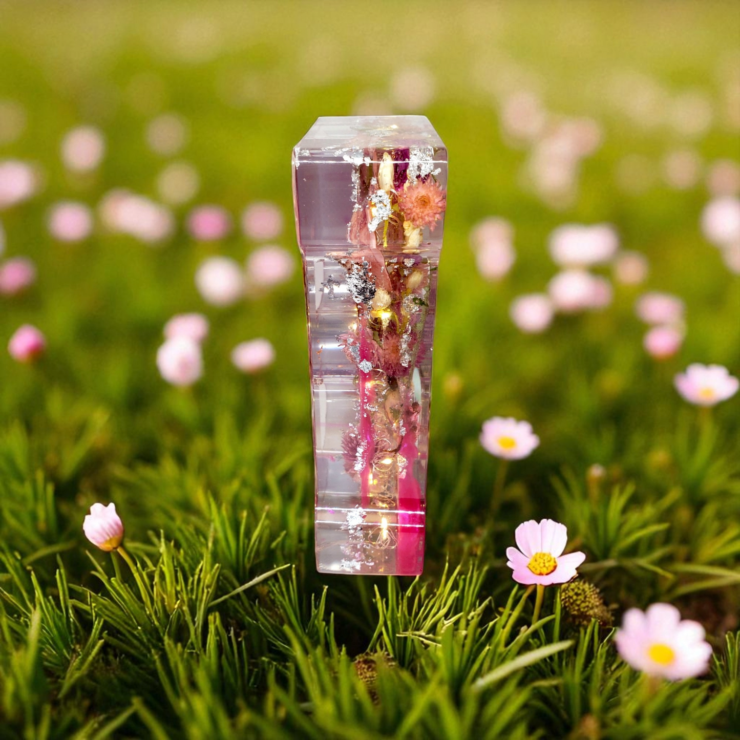 Custom LED Resin Letter | Real Dried Flowers, Personalized Floral Keepsake, Gift for bff, House Warming Decor | Boho Aesthetic, Made for You