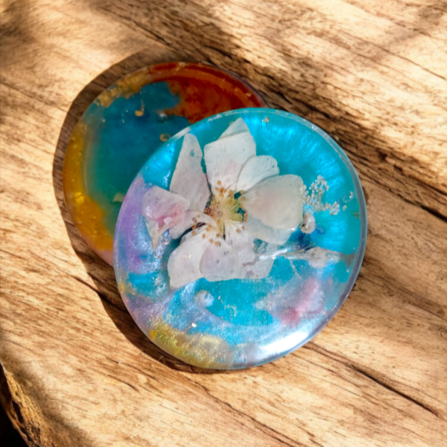 Herb Grinder | Epoxy Grinders | Custom Resin | Unique Kitchen Tools | Spice Herb Mixer | Two Piece Set | Grind Your Tea for maximum flavor